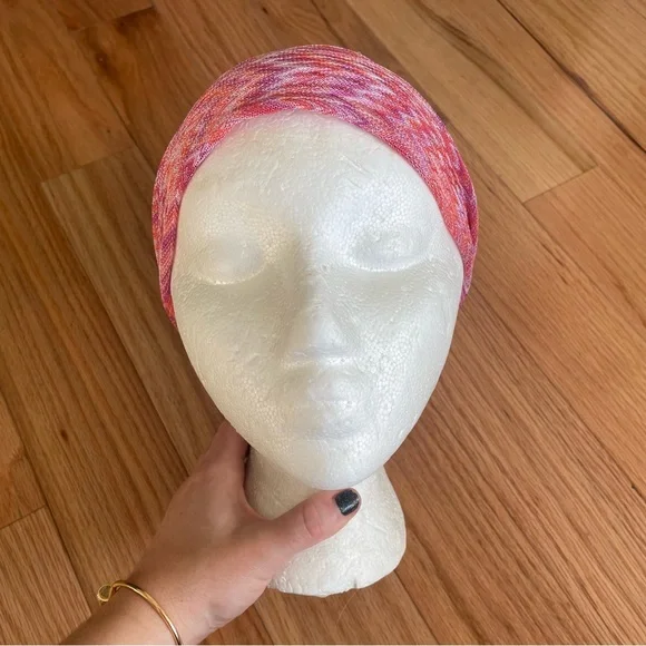 Missoni Pink Orange Zigzag Chevron Stretch Knit Wide Headband EUC One Size - Picture 2 of 9